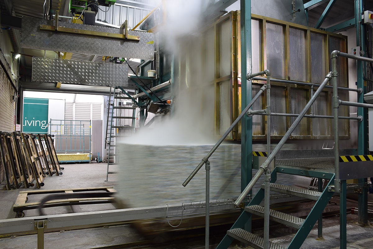 Interior of Comfology Factory - Foam